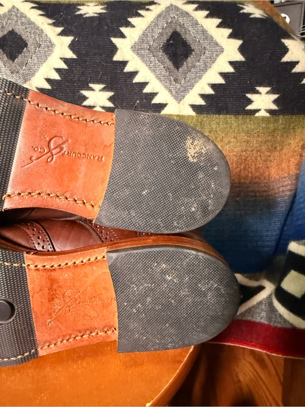 Rancourt Men's Heritage Leather Wingtip Lace-Up Boots - Worn only at my wedding - Picture 7 of 11